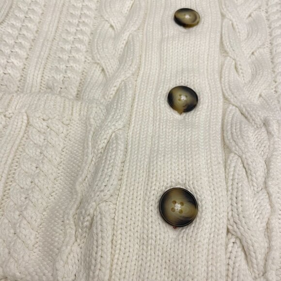 Saint James Fisherman Cable Knit Shawl-collar Cardigan - Picture 12 of 13